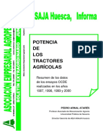 Potencia de los tractores agricolas