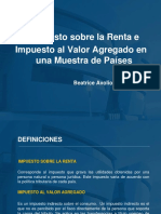 IMPUESTO A LA RENTA E IVA EN UNA MUESTRA DE PAISES