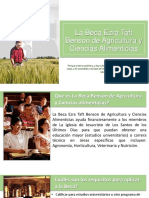 Beca de Agricultura y Ciencias Alimenticias Benson PPT SPA PDF