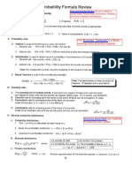 Probabilty Statistics Formula Review 2