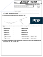 EV mensual 5º GEOMETRÍA - II BIM 2019