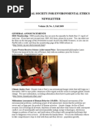 Download Fall 2009 International Society for Environmental Ethics Newsletter by International Society for Environmental Ethics SN44767856 doc pdf