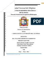 Defectos de La Fundicion de Aluminio