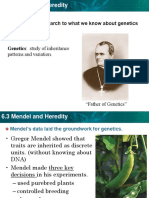 6.3 Mendel Heredity