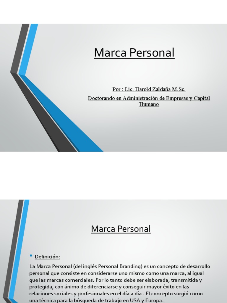 Construcción de Marca Personal Efectiva | PDF | Gestión de la marca | Marca