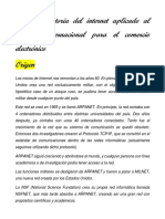 Origen e Historia Del Internet Aplicado Al Comercio Internacional para El Comercio Electrónico