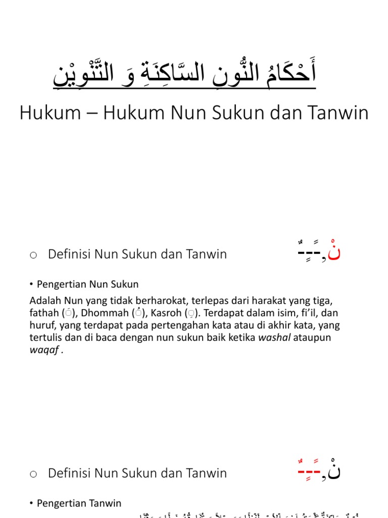 Hukum Nun Sukun Dan Tanwin Pdf