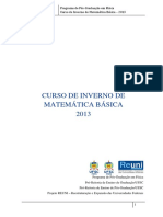 Curso de Matemática Básica 2013