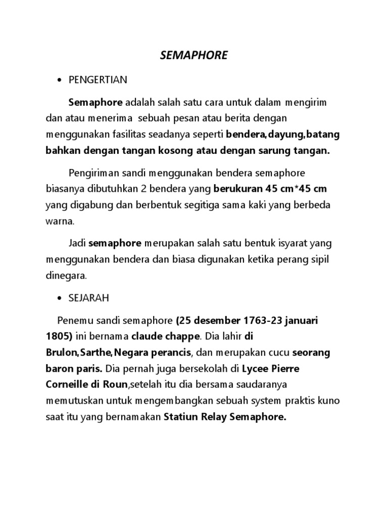 Materi Pramuka Semaphore | PDF
