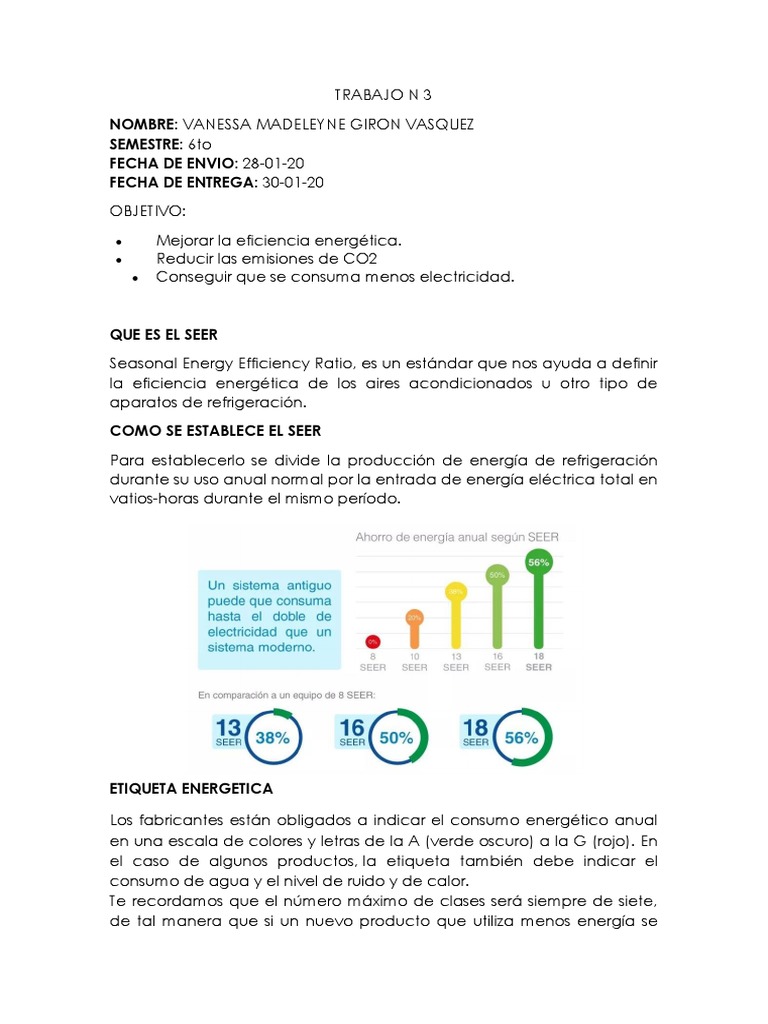 Eficiencia Energética en Aires Acondicionados | PDF | Uso eficiente de ...