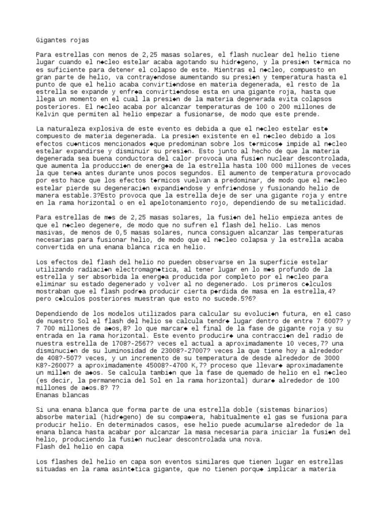 Evolución de Gigantes Rojas y Enanas Blancas | PDF | Objetos astronómicos |  Estrellas, image size:768x1024