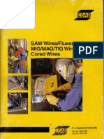 ESAB - SAW Wires - Fluxes MIG-MAG-TIG Wires-Cored Wires PDF