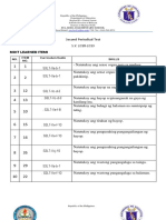 MOST LEARNED Second PEriodical Test 2018-2019 Science