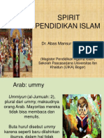 Spirit Pendidikan Islam