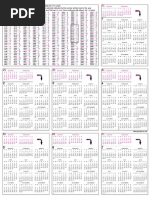 CALENDARS 1771–2100: A Visual Guide | PDF