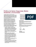 Política - de - Salud, - Seguridad, - Medio - Ambiente - y - Comunidad PDF