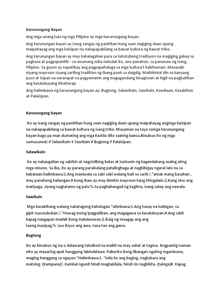 Karunungang Bayan Pdf