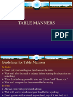 Table Manners