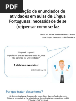Elaboração de enunciados CONALE