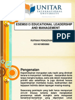 Esem5513 Educational Leadership and Management