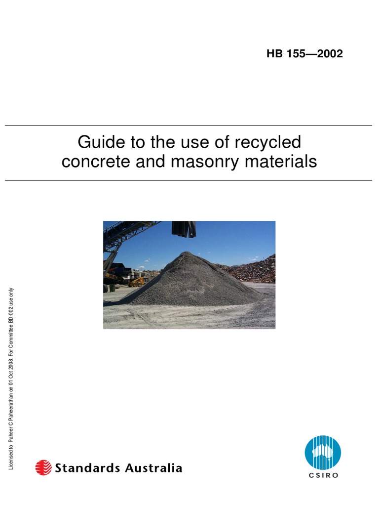 Recycled Concrete and Masonry Material | PDF | Recycling | Construction ...