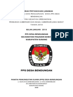 Laporan Pertangungan Jawaban PPS Desa Bendungan