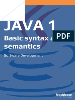 Java 1 Basic Syntax and Semantics PDF