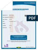 TaxPayer Registration Certificate PDF