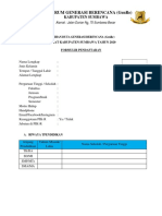 Formulir Pendaftaran PILDUGEN 2020