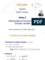 Notes 2 6382 Complex Differentiation