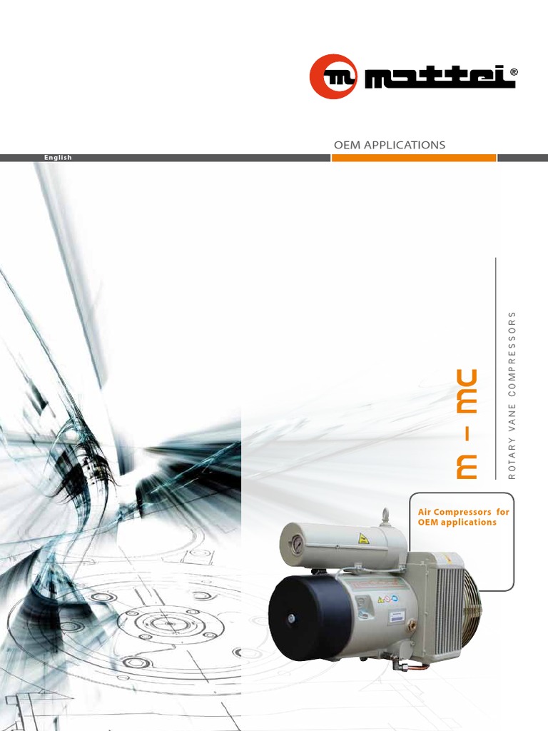 Mattei Rotary Vane Compressors Overview | PDF | Home & Garden | Computers