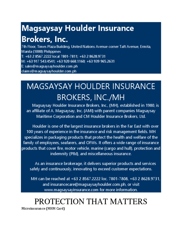 Magsaysay Houlder Insurance Brokers