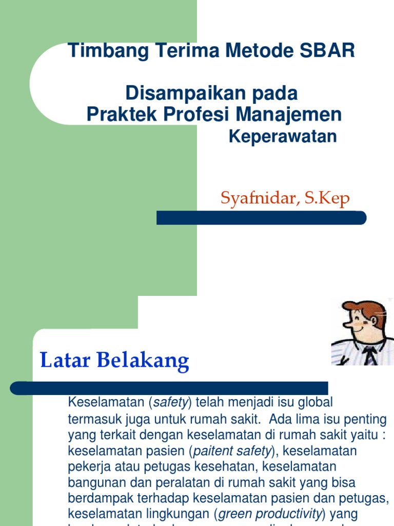 Metode SBAR dalam Komunikasi Keperawatan | PDF