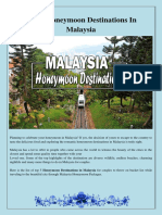 Top 5 Honeymoon Destinations in Malaysia
