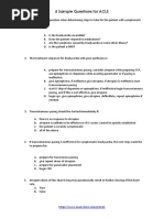Atls Questions And Answers Shock Circulatory Epidemiology