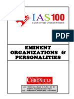 Chronicle Eminent Organizations Personalities