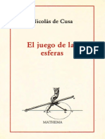 Cusa, Nicolas De. - El Juego de Las Esferas (1994) PDF