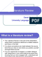 Writing a Literature Review Guide