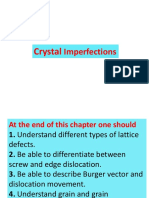 Final Crystal Imperfections