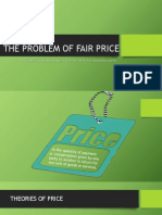 The Problem of Fair Price