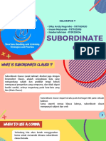 Understanding subordinate clauses