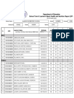 AM LOVE School Form 8 SF8 Learner Basic Health and Nutrition Report