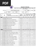 AM LOVE School Form 8 SF8 Learner Basic Health and Nutrition Report