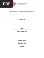 Effects of Depression to Students of Guimbal National High School