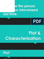 Plot & Characterization