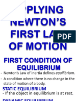 Application of Newtons Law of Motion