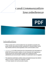 Power and Communication Line Interferrence