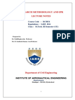 Mtech Research Methodology and Ip Notes