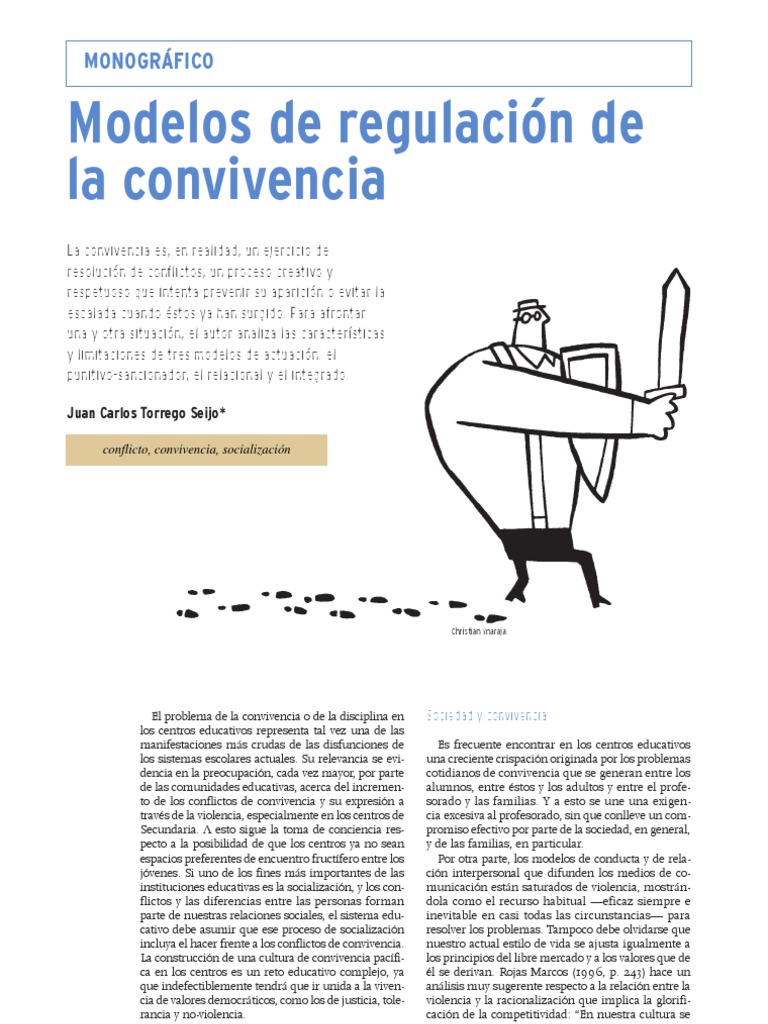 Modelos de Convivencia Escolar Pacífica | PDF | Conflicto (proceso ...