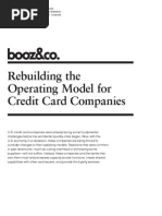 Rebuilding Operating Model Credit Card Companies